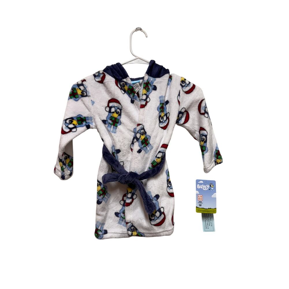 NWT Bluey Robe w/ hood Size 2T / 3T